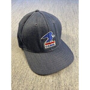 Vintage U.S. Mail Carrier Postal Service USPS Snapback Cap Hat Medium READ. FLAW